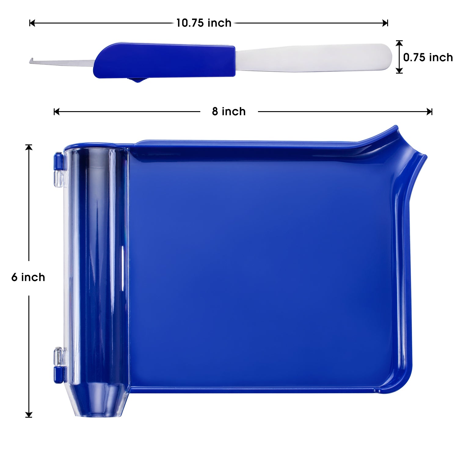 The Size Info of Pill Counting Tray with Spatula