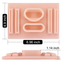 Load image into Gallery viewer, Silicone Vaginal Cuff Model Laparoscopic Suture Pad Simulator Practice Kit for Doctors,Medical Students,Veterinarians