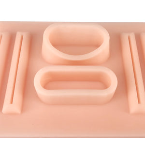 Silicone Vaginal Cuff Model Laparoscopic Suture Pad Simulator Practice Kit for Doctors,Medical Students,Veterinarians