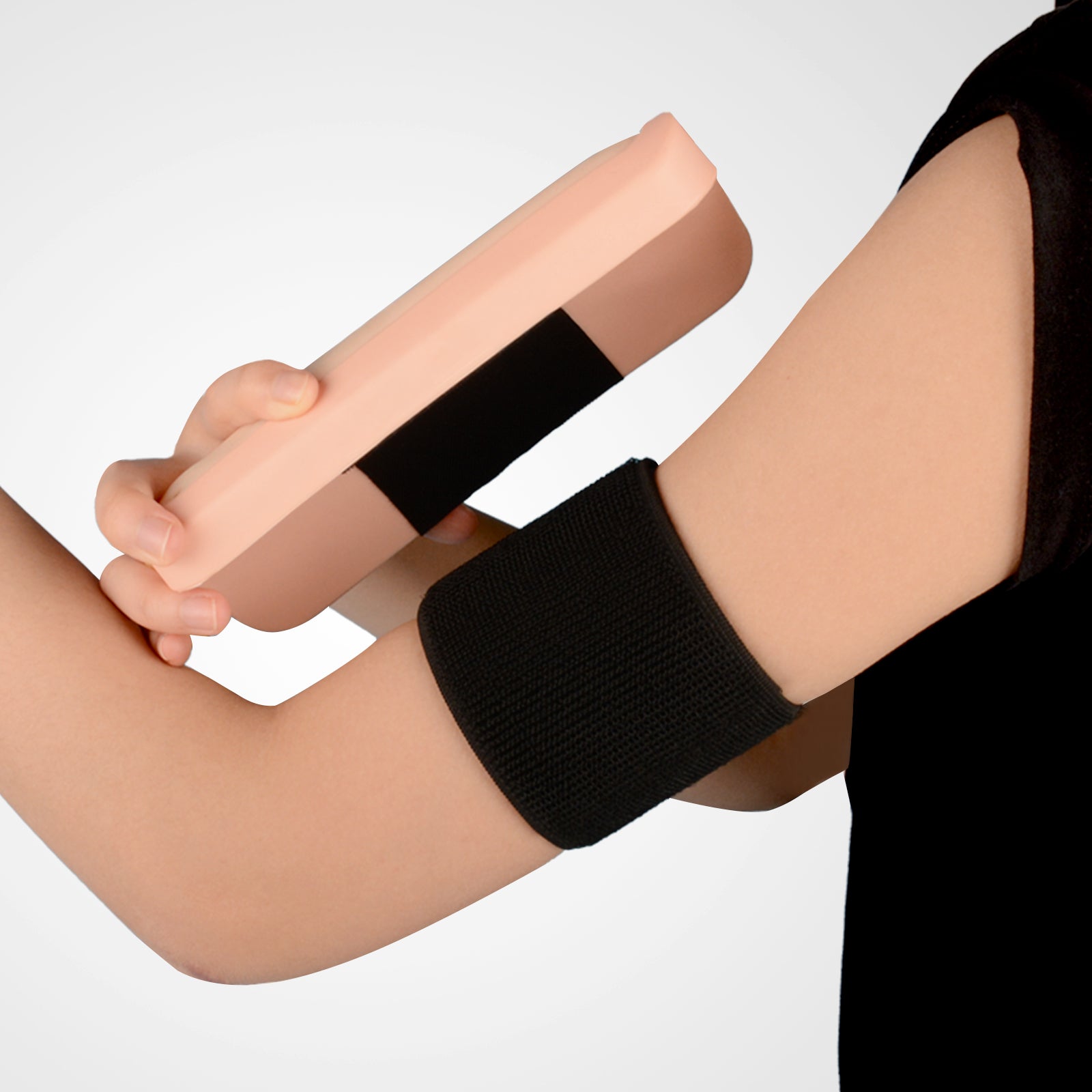 Wearable Suture Pad Secured On Arm With Straps