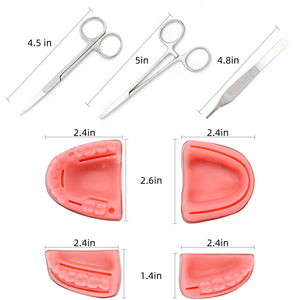 Dental Suture Practice Kit for Oral Suture Training with Suture Tools to Medical Students, Doctor Dentist - [shop_medarchitect]