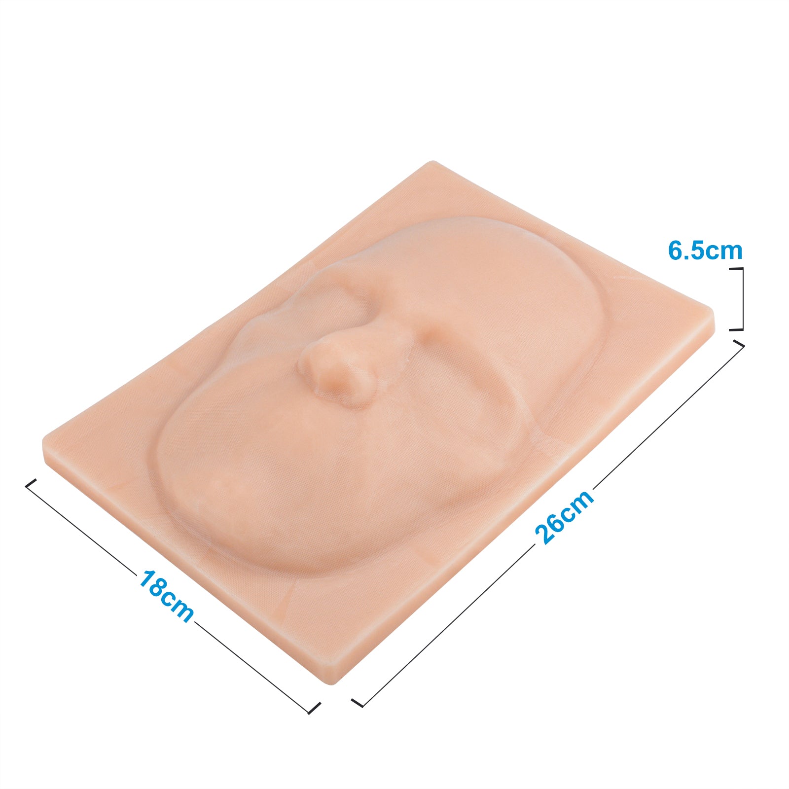 Silicone Cosmetology Bald Mannequin Head Manikin Model Doll Head for Makeup & Injection Practice - [shop_medarchitect]