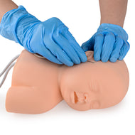 Intravenous Cannulation In Neonates Infant Mannequin Baby Face Head for IV Infusion Training