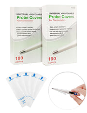 Medarchitect 200 Covers Digital Thermometer Probe Covers for Universal Oral Rectum Armpit Electronic Thermometer Hygienic Sanitary Disposable Plastic Covers - [shop_medarchitect]