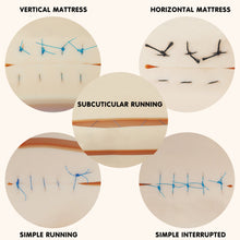 Carregar imagem no visualizador da galeria, Suture Practice Kit (30 Pieces) for Medical Student Suture Training, Include Upgrade Suture Pad with 14 Pre-Cut Wounds, Suture Tools, Suture Thread &amp; Needle (Complete Kit) - [shop_medarchitect]