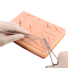 Load image into Gallery viewer, Suture Practice Kit (20 Pieces) for Medical Student Suture Training, Include Upgrade Suture Pad with 14 Pre-Cut Wounds, Suture Tools, Suture Thread &amp; Needle (Complete Suture Practice Kit) - [shop_medarchitect]